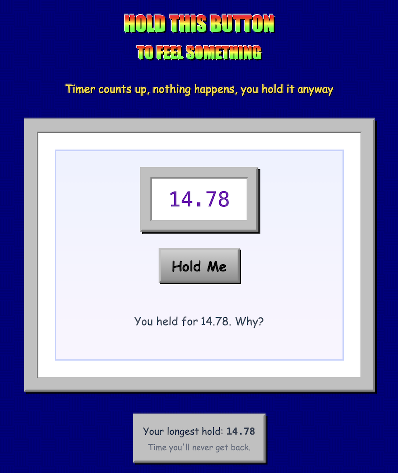The hold button interface