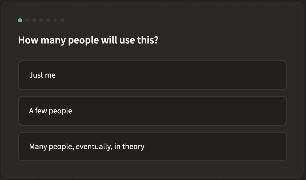 The overengineering quiz