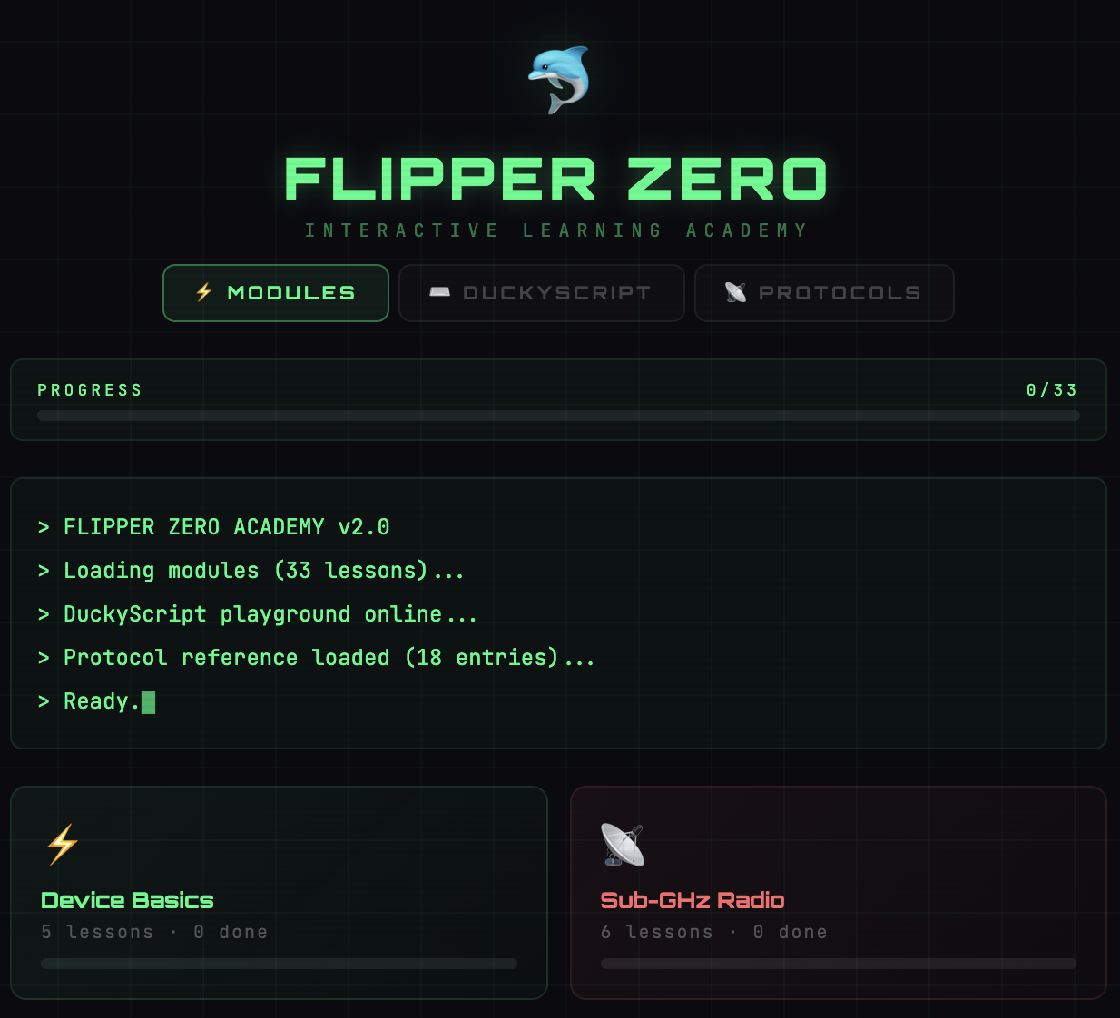 Flipper Zero Academy screenshot